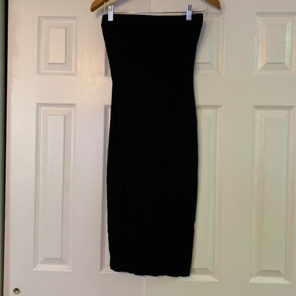 Black Tube Top Strapless Dress Small - Picture 3 of 5